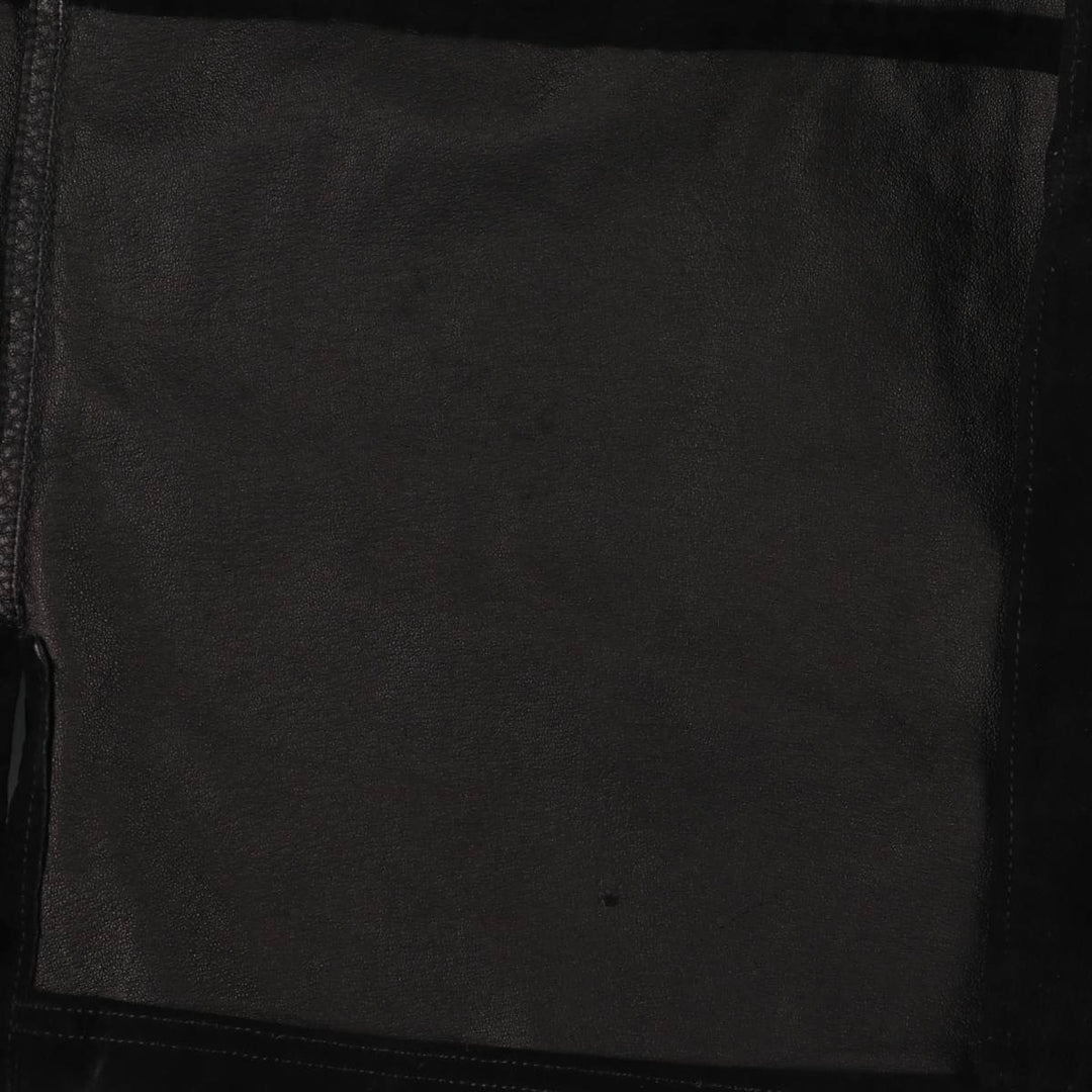 Ralph Lauren Lauren suede leather jacket, women's size L Genuine suede leather black type Vintage Second Hand