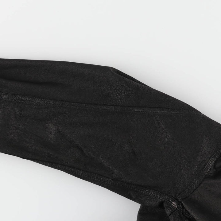 Ralph Lauren Lauren suede leather jacket, women's size L Genuine suede leather black type Vintage Second Hand