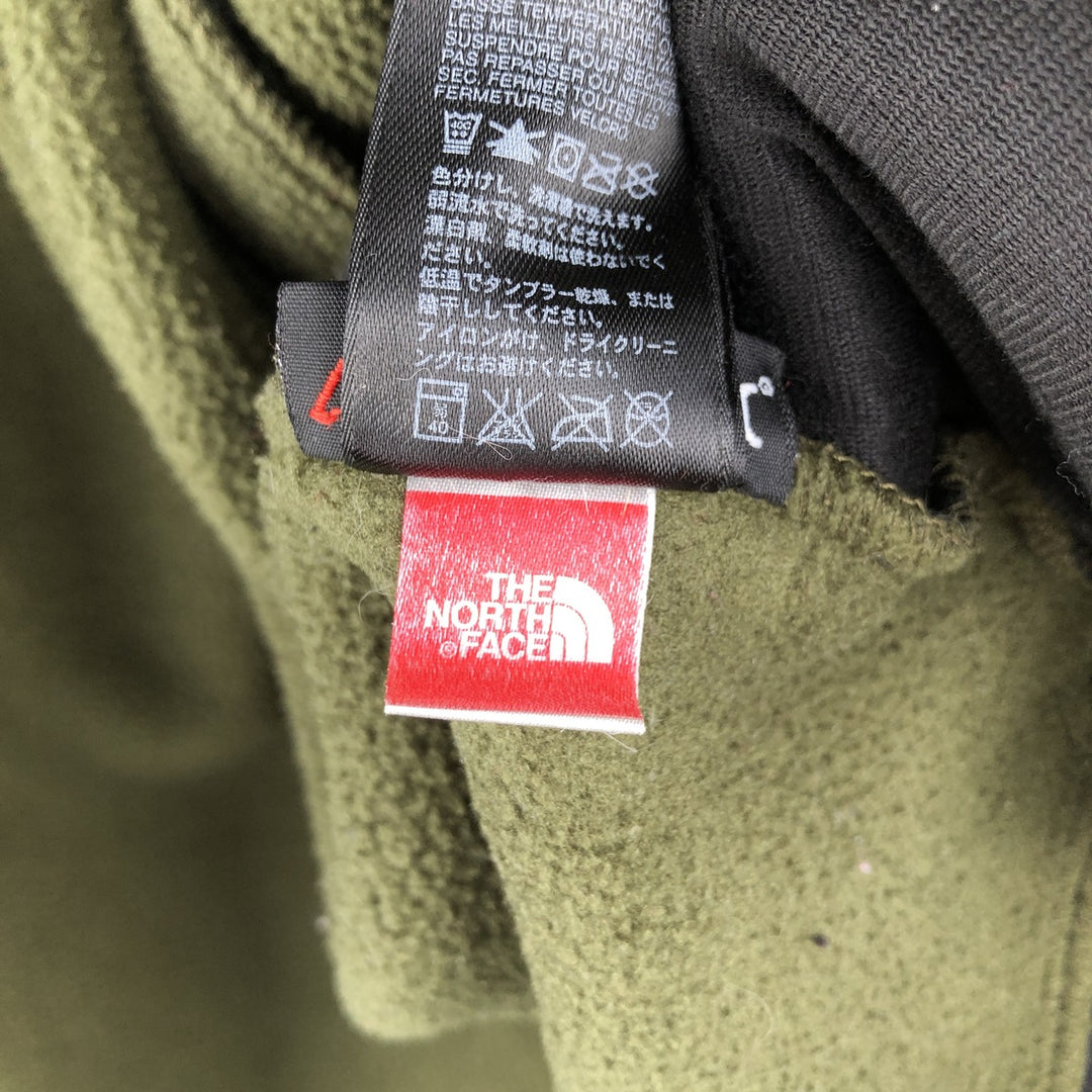 THE NORTH FACE Denali Jacket, Nylon x Fleece Jacket, Men's S Size polyester Khaki type Vintage Second Hand