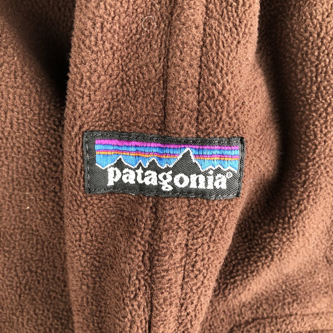 2000'S Patagonia Synchilla Fleece Jacket (26510FA02), Men's Size L unclear brown type Vintage Second Hand