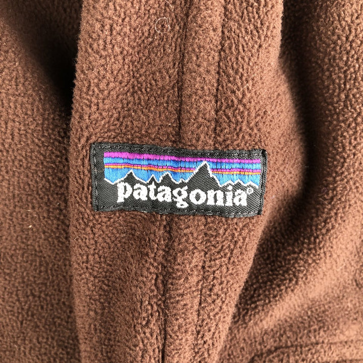 2000'S Patagonia Synchilla Fleece Jacket (26510FA02), Men's Size L unclear brown type Vintage Second Hand