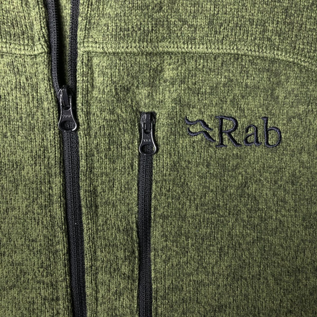 Rab Half-Zip Fleece Pullover, Men's Size L polyester green type Vintage Second Hand