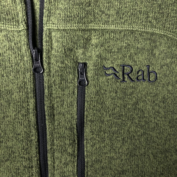 Rab Half-Zip Fleece Pullover, Men's Size L polyester green type Vintage Second Hand