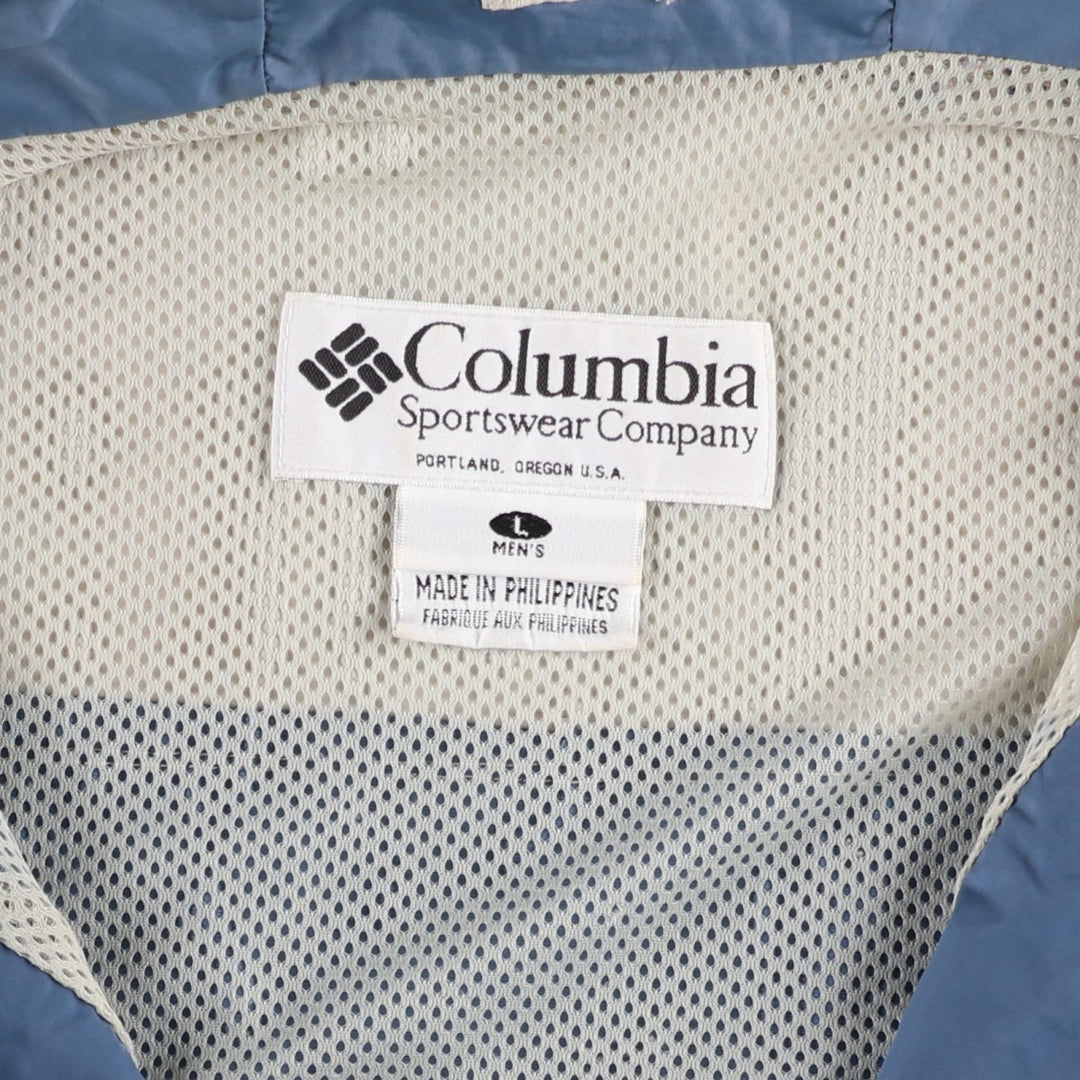 2000'S Columbia Mountain Parka Shell Jacket, Men's Size L Nylon ivory Vintage Second Hand