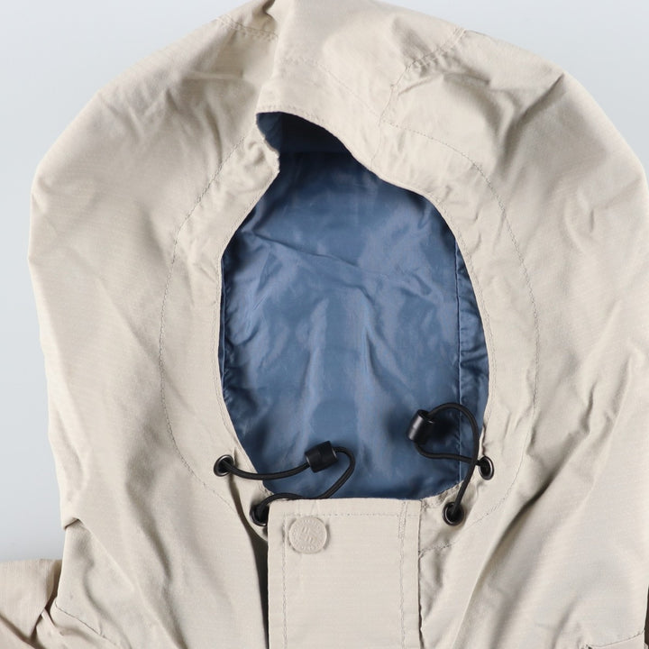 2000'S Columbia Mountain Parka Shell Jacket, Men's Size L Nylon ivory Vintage Second Hand
