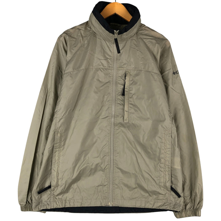 2000'S Columbia XCO Nylon Jacket, Men's Size Small Nylon Khaki type beige Vintage Second Hand