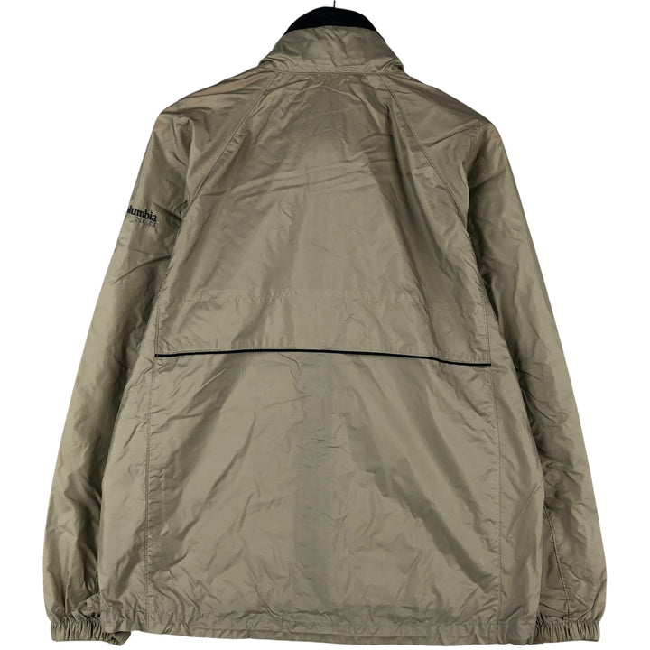 2000'S Columbia XCO Nylon Jacket, Men's Size Small Nylon Khaki type beige Vintage Second Hand