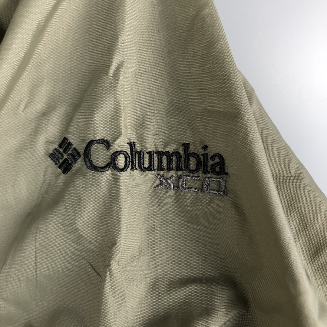 2000'S Columbia XCO Nylon Jacket, Men's Size Small Nylon Khaki type beige Vintage Second Hand