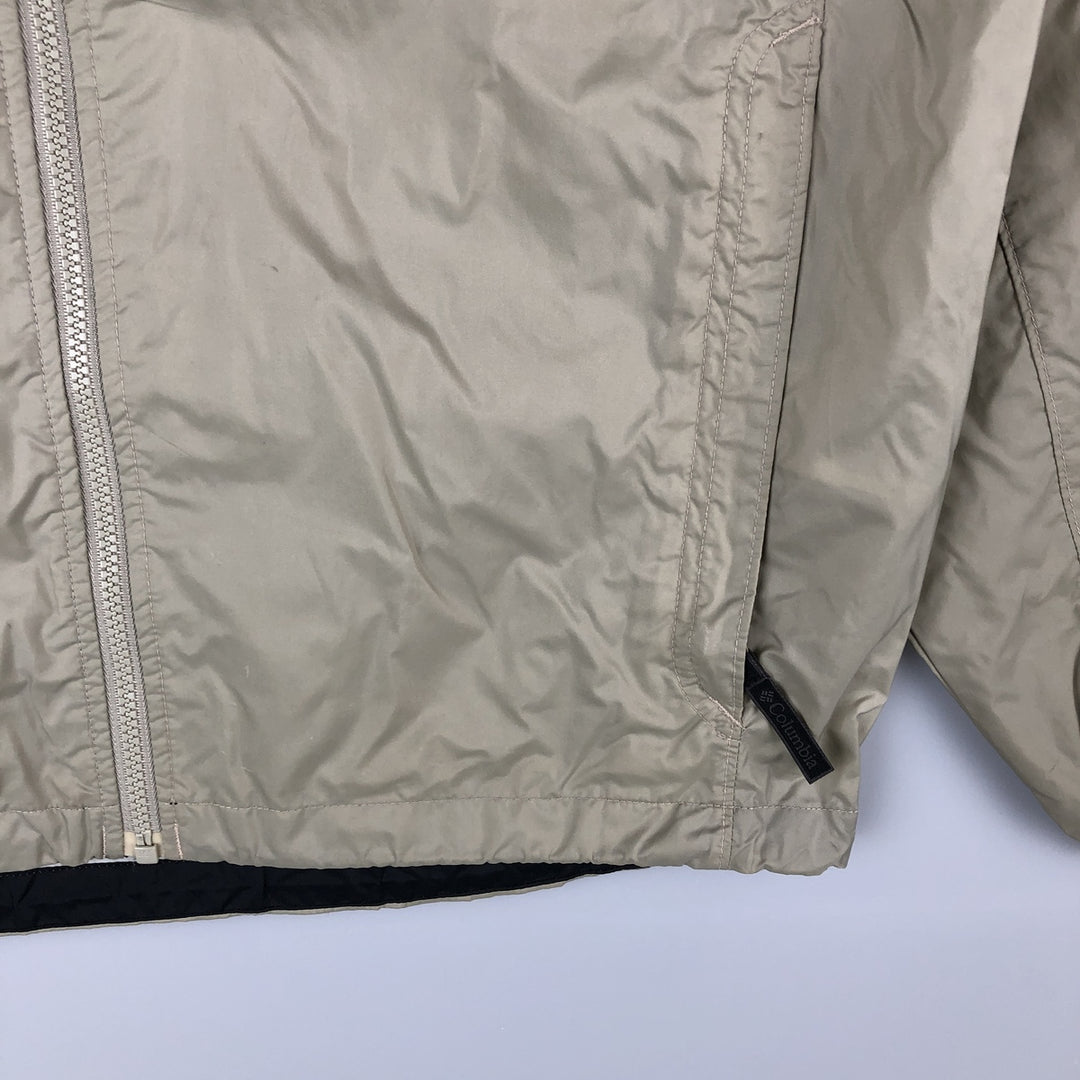 2000'S Columbia XCO Nylon Jacket, Men's Size Small Nylon Khaki type beige Vintage Second Hand