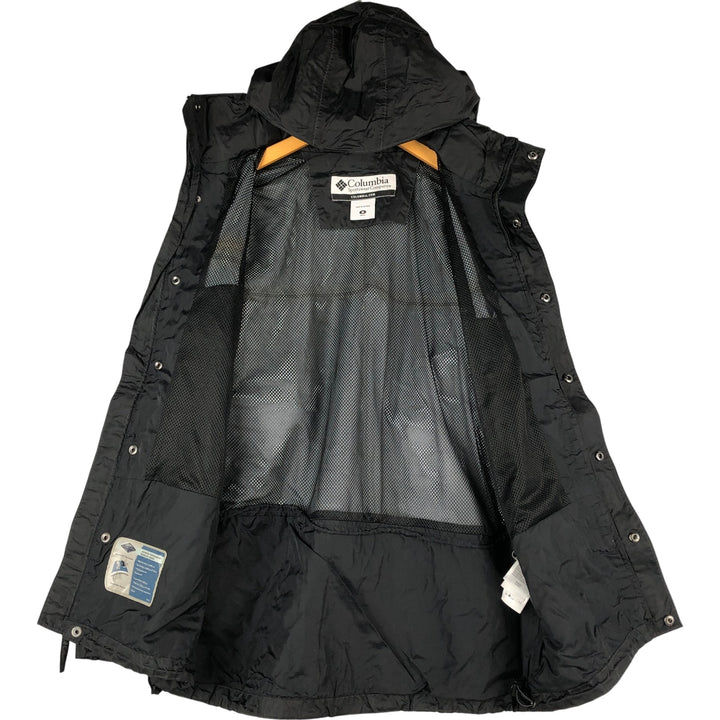 Columbia OMNI-TECH PACKABLE Mountain Parka Shell Jacket, Men's Size Medium Nylon black type Vintage Second Hand