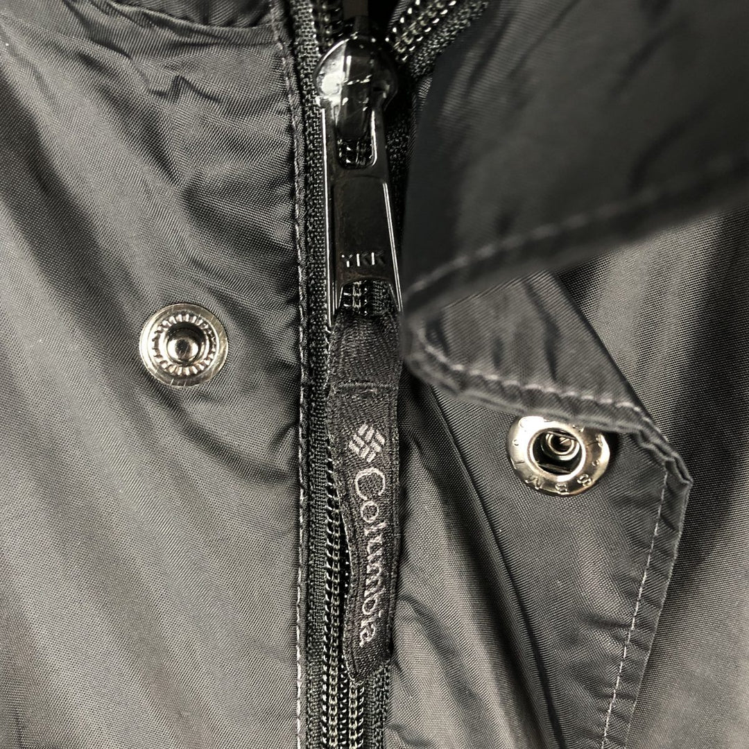 Columbia OMNI-TECH PACKABLE Mountain Parka Shell Jacket, Men's Size Medium Nylon black type Vintage Second Hand