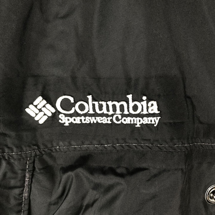Columbia OMNI-TECH PACKABLE Mountain Parka Shell Jacket, Men's Size Medium Nylon black type Vintage Second Hand