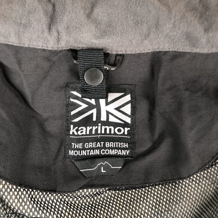 Karrimor WEATHERTITE Mountain Jacket, Shell Jacket, Men's Size L Nylon black type Vintage Second Hand
