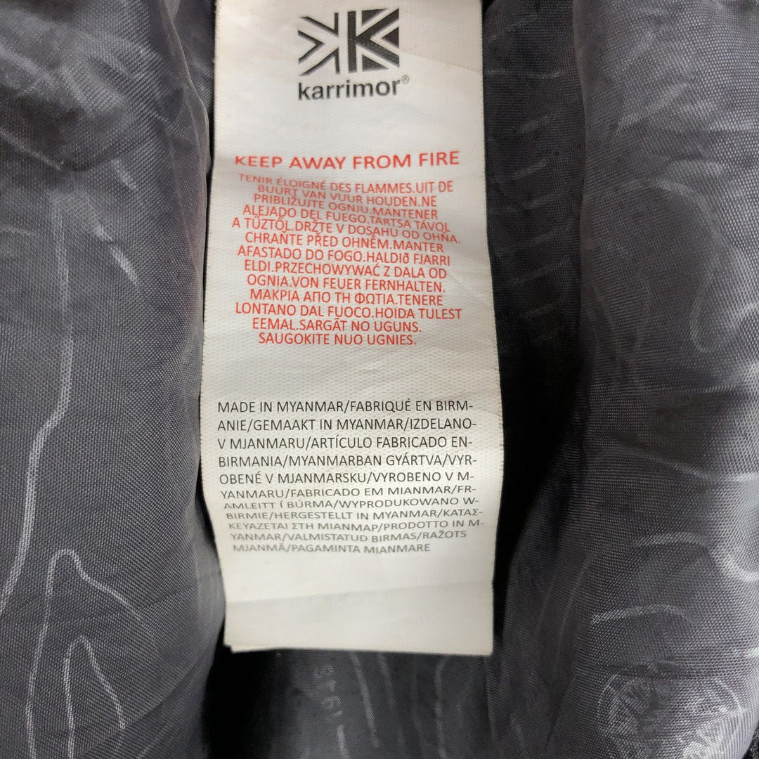 Karrimor WEATHERTITE Mountain Jacket, Shell Jacket, Men's Size L Nylon black type Vintage Second Hand