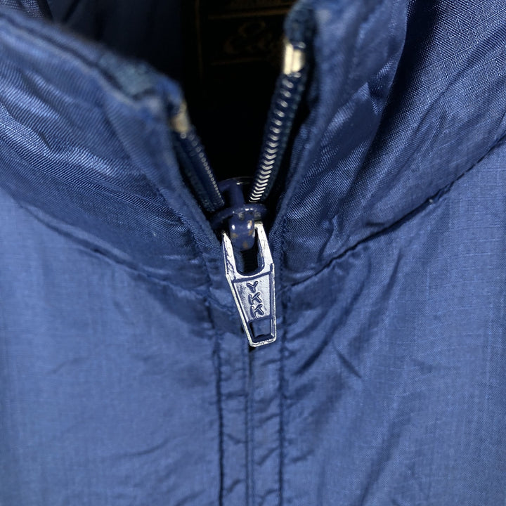 Vintage 80s-90'S Eddie Bauer black tag ripstop nylon jacket, men's size XL Nylon navy blue type Vintage Second Hand