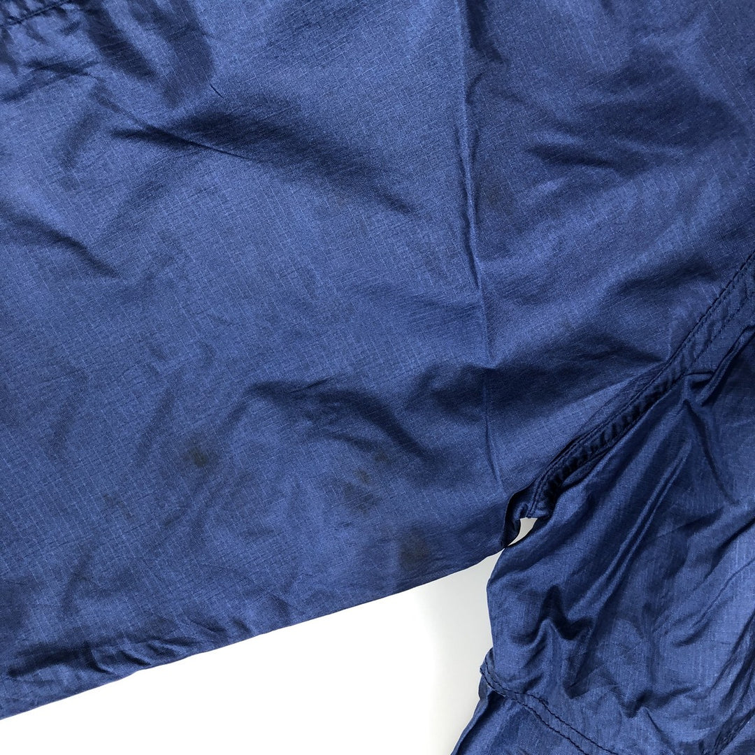 Vintage 80s-90'S Eddie Bauer black tag ripstop nylon jacket, men's size XL Nylon navy blue type Vintage Second Hand