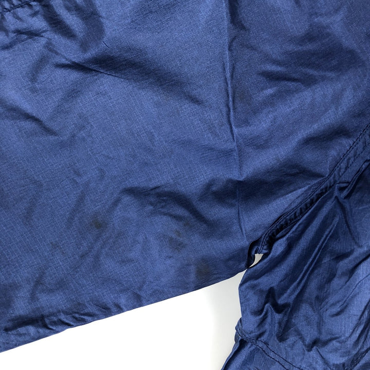 Vintage 80s-90'S Eddie Bauer black tag ripstop nylon jacket, men's size XL Nylon navy blue type Vintage Second Hand