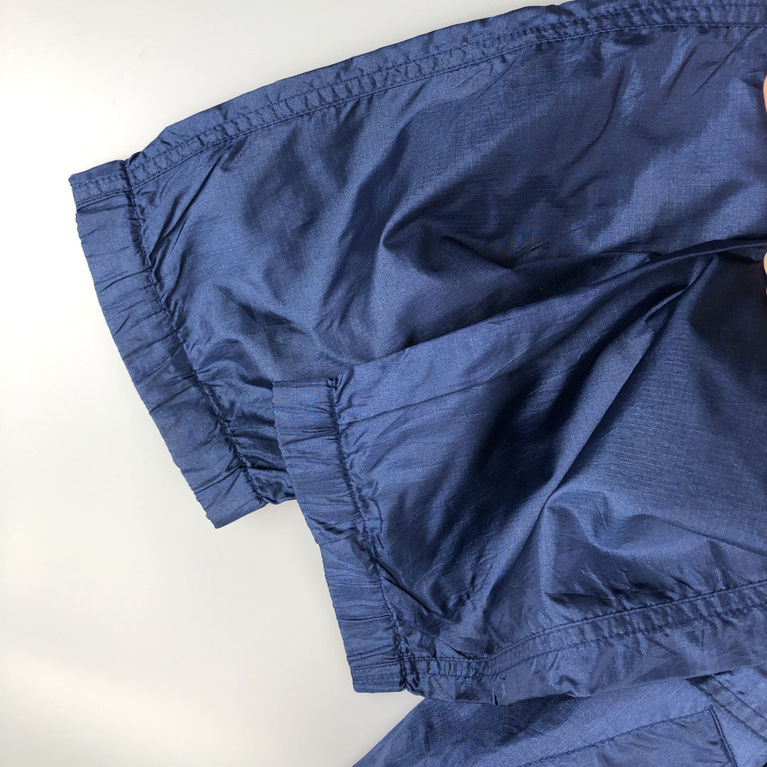 Vintage 80s-90'S Eddie Bauer black tag ripstop nylon jacket, men's size XL Nylon navy blue type Vintage Second Hand