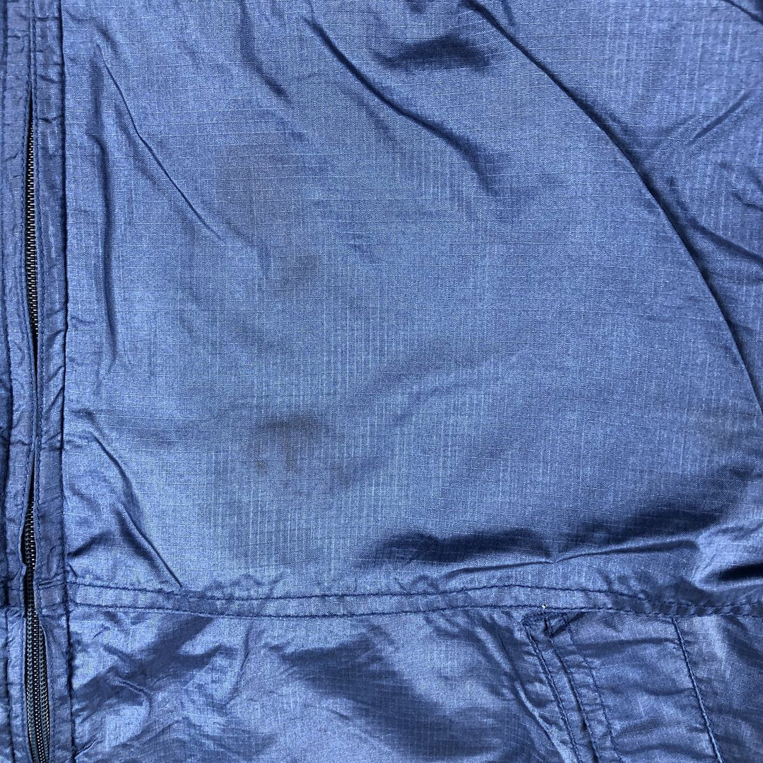 Vintage 80s-90'S Eddie Bauer black tag ripstop nylon jacket, men's size XL Nylon navy blue type Vintage Second Hand