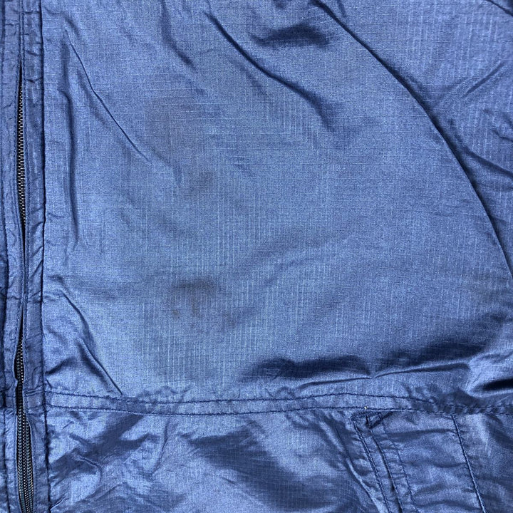 Vintage 80s-90'S Eddie Bauer black tag ripstop nylon jacket, men's size XL Nylon navy blue type Vintage Second Hand