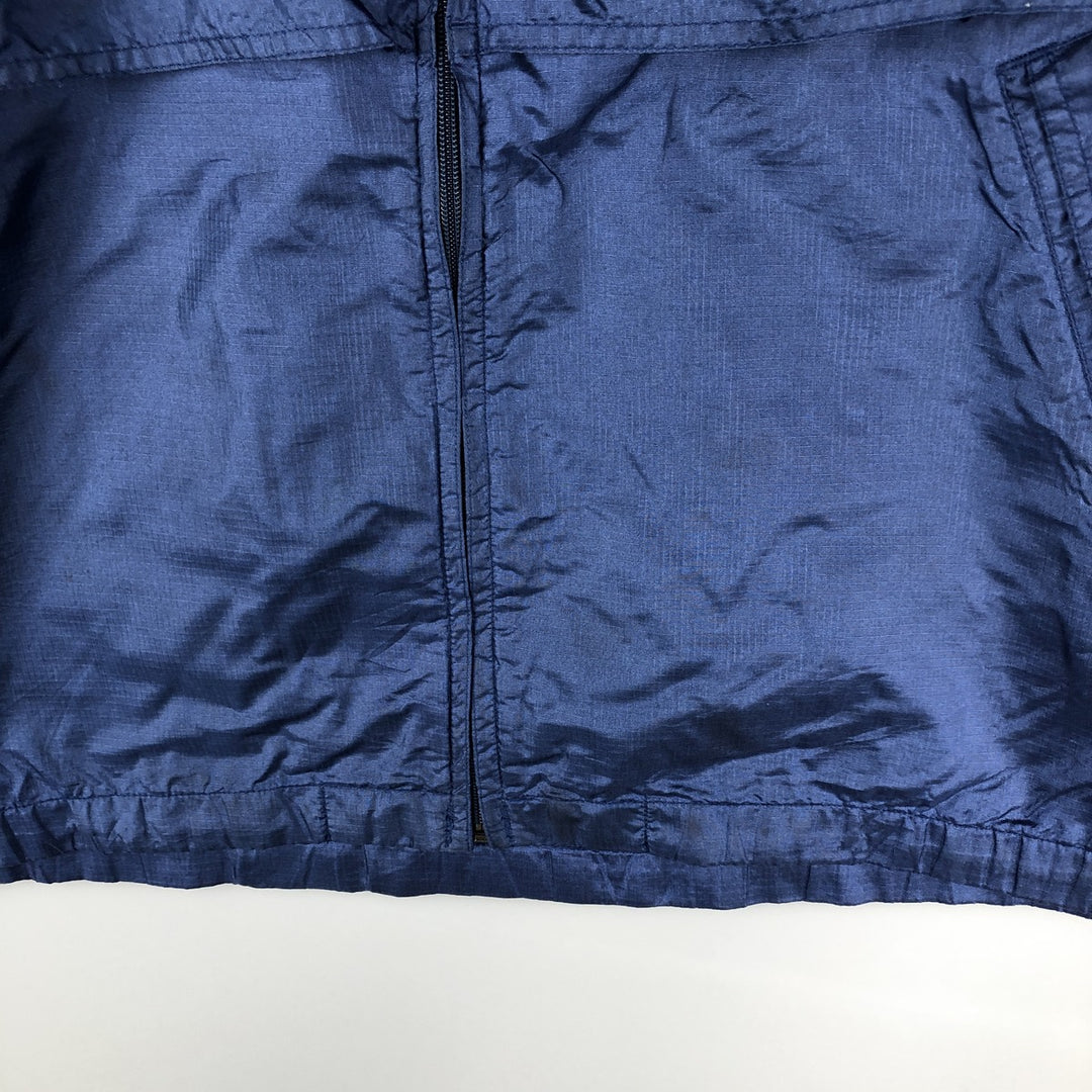 Vintage 80s-90'S Eddie Bauer black tag ripstop nylon jacket, men's size XL Nylon navy blue type Vintage Second Hand