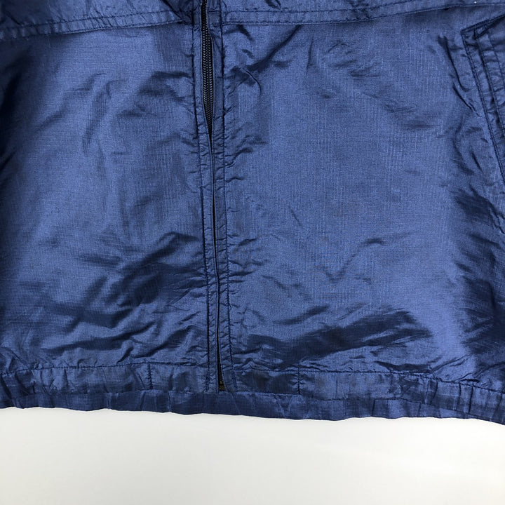 Vintage 80s-90'S Eddie Bauer black tag ripstop nylon jacket, men's size XL Nylon navy blue type Vintage Second Hand