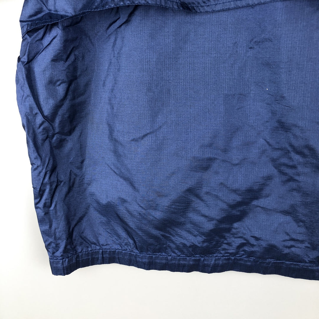 Vintage 80s-90'S Eddie Bauer black tag ripstop nylon jacket, men's size XL Nylon navy blue type Vintage Second Hand