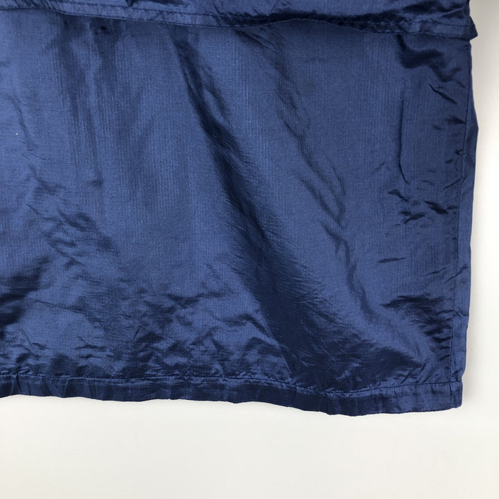 Vintage 80s-90'S Eddie Bauer black tag ripstop nylon jacket, men's size XL Nylon navy blue type Vintage Second Hand