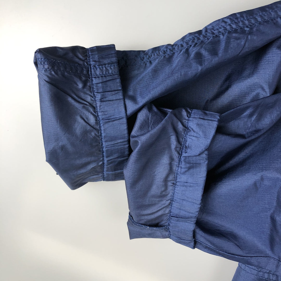 Vintage 80s-90'S Eddie Bauer black tag ripstop nylon jacket, men's size XL Nylon navy blue type Vintage Second Hand