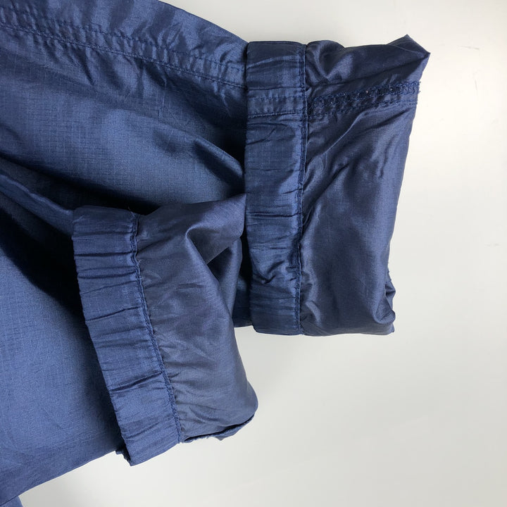 Vintage 80s-90'S Eddie Bauer black tag ripstop nylon jacket, men's size XL Nylon navy blue type Vintage Second Hand