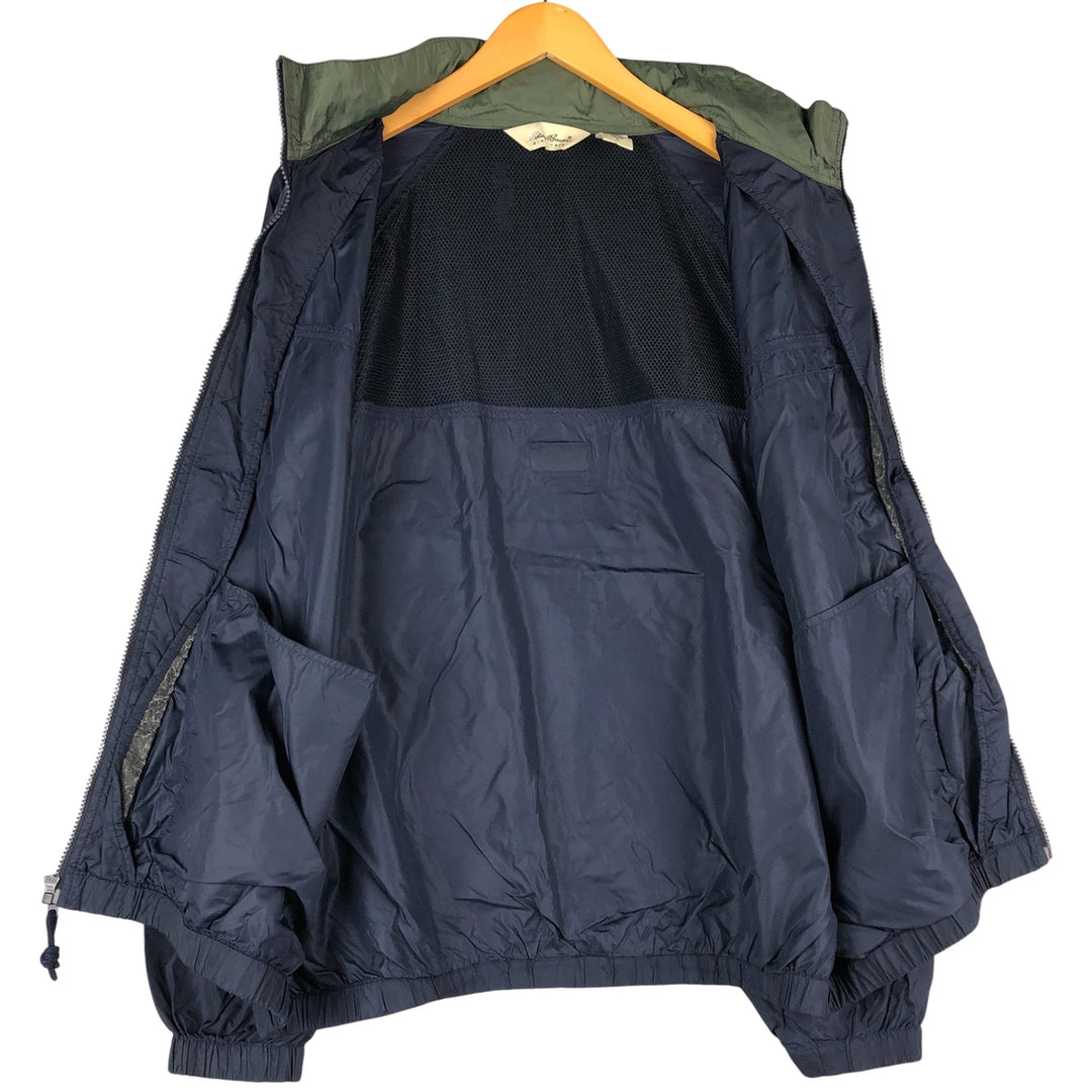 Eddie Bauer nylon jacket, men's size L Nylon navy blue type Vintage Second Hand