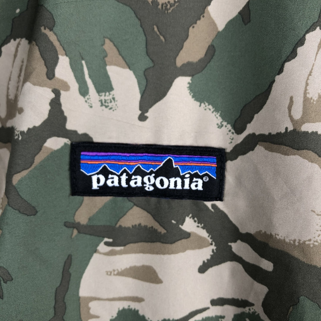 Patagonia Variable Hoody 27235SP15 Camouflage Pattern Hooded Windbreaker, Men's Size L polyester Khaki type Vintage Second Hand