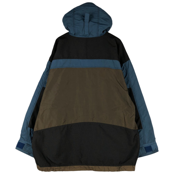 90'S Vintage Columbia Anorak Parka with White Tag, Men's XL Nylon navy blue type Vintage Second Hand