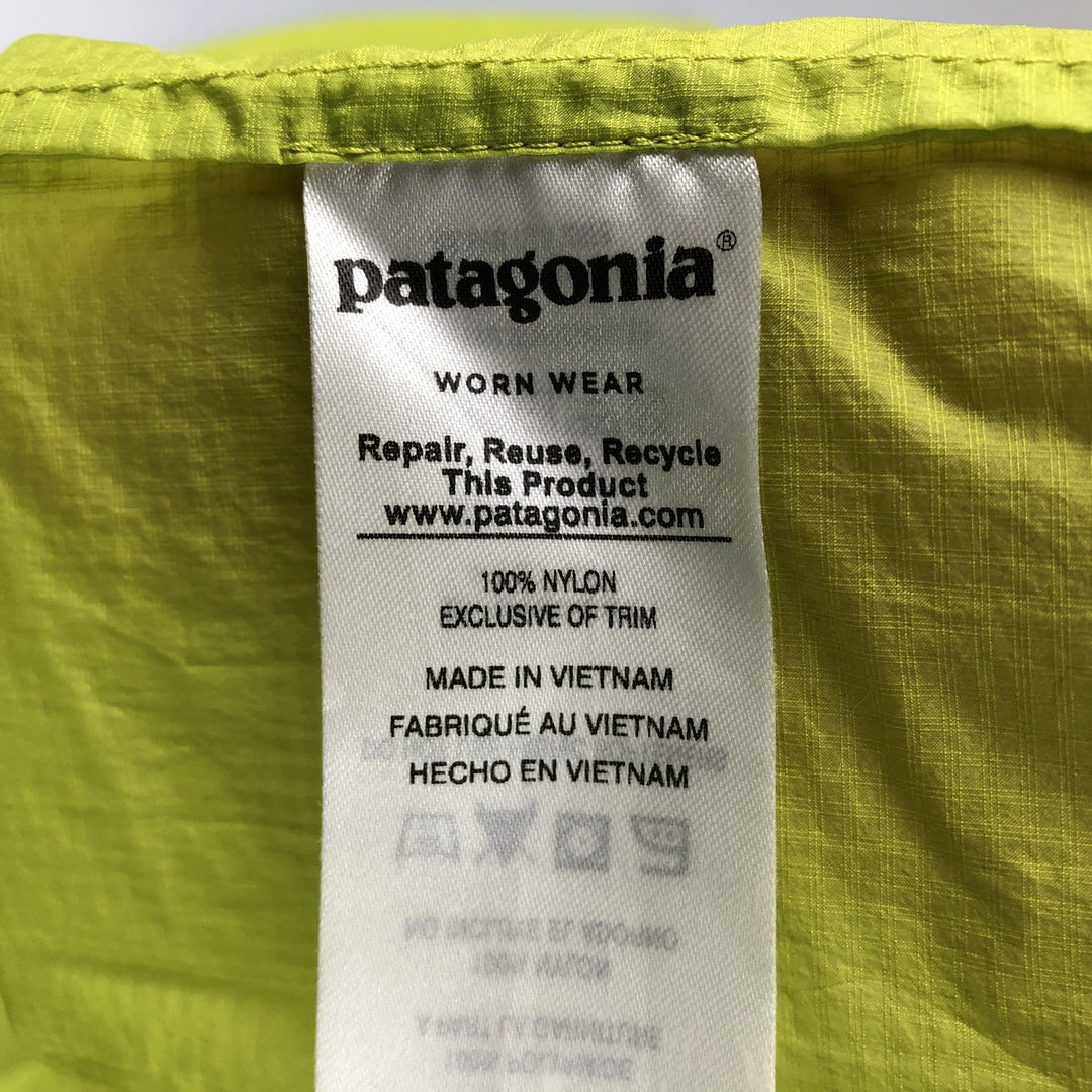 Patagonia 24141SP18 Ripstop Nylon Parka, Men's Size Medium Nylon green type yellow green Vintage Second Hand