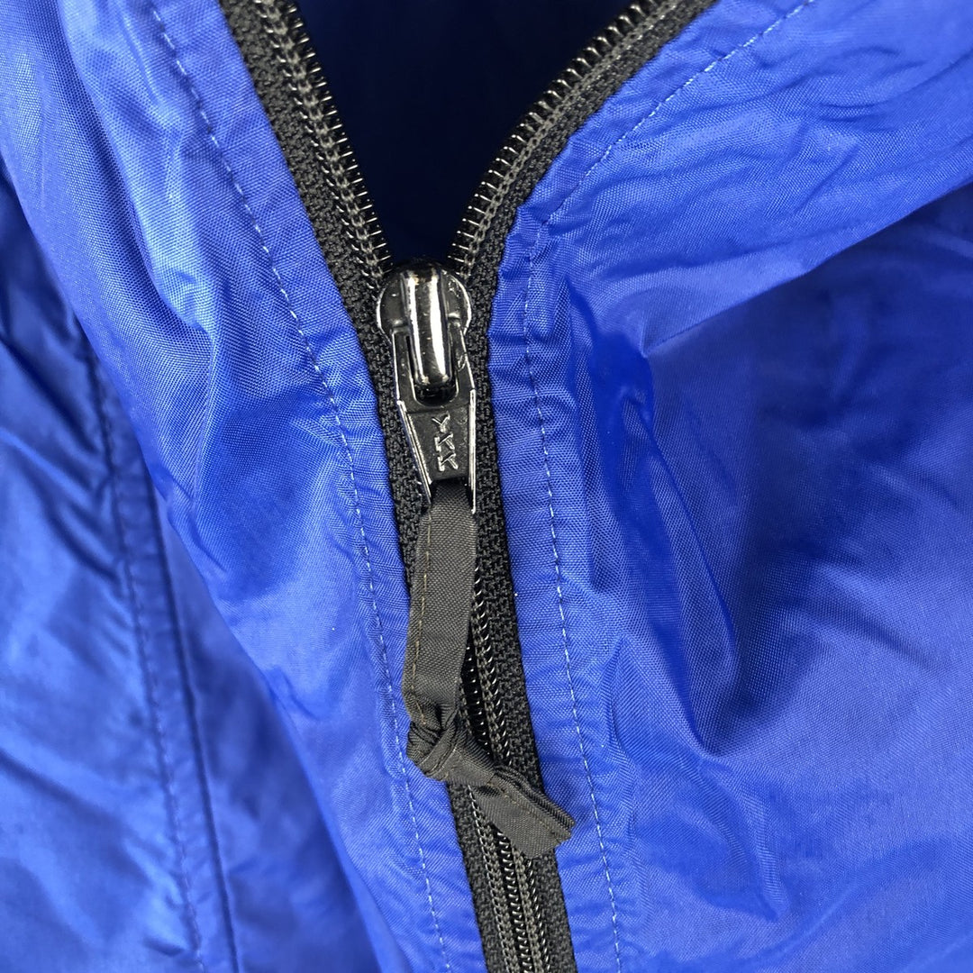 Vintage 1990'S Sierra Designs hooded windbreaker with triple-tree tag, size L, men's unclear blue type Vintage Second Hand