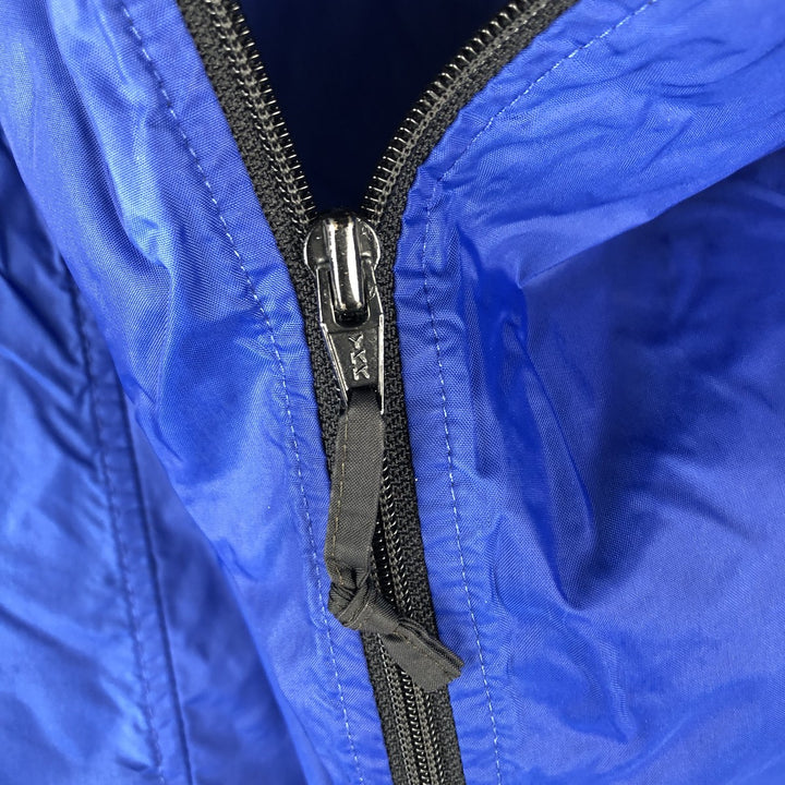 Vintage 1990'S Sierra Designs hooded windbreaker with triple-tree tag, size L, men's unclear blue type Vintage Second Hand