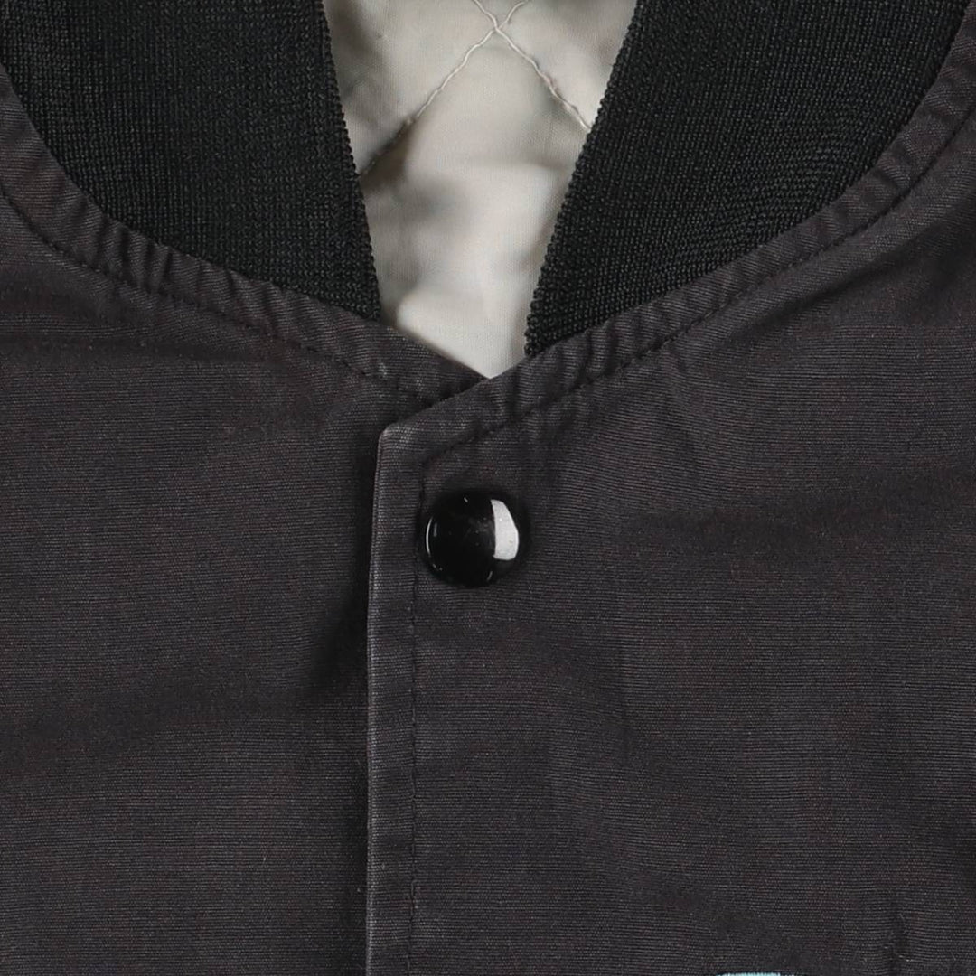 Vintage 90'S Hartwell Varsity Jacket with Back Logo and Cotton Buttons, Men's Size XL unclear black type Vintage Second Hand