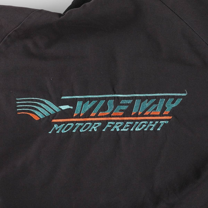 Vintage 90'S Hartwell Varsity Jacket with Back Logo and Cotton Buttons, Men's Size XL unclear black type Vintage Second Hand