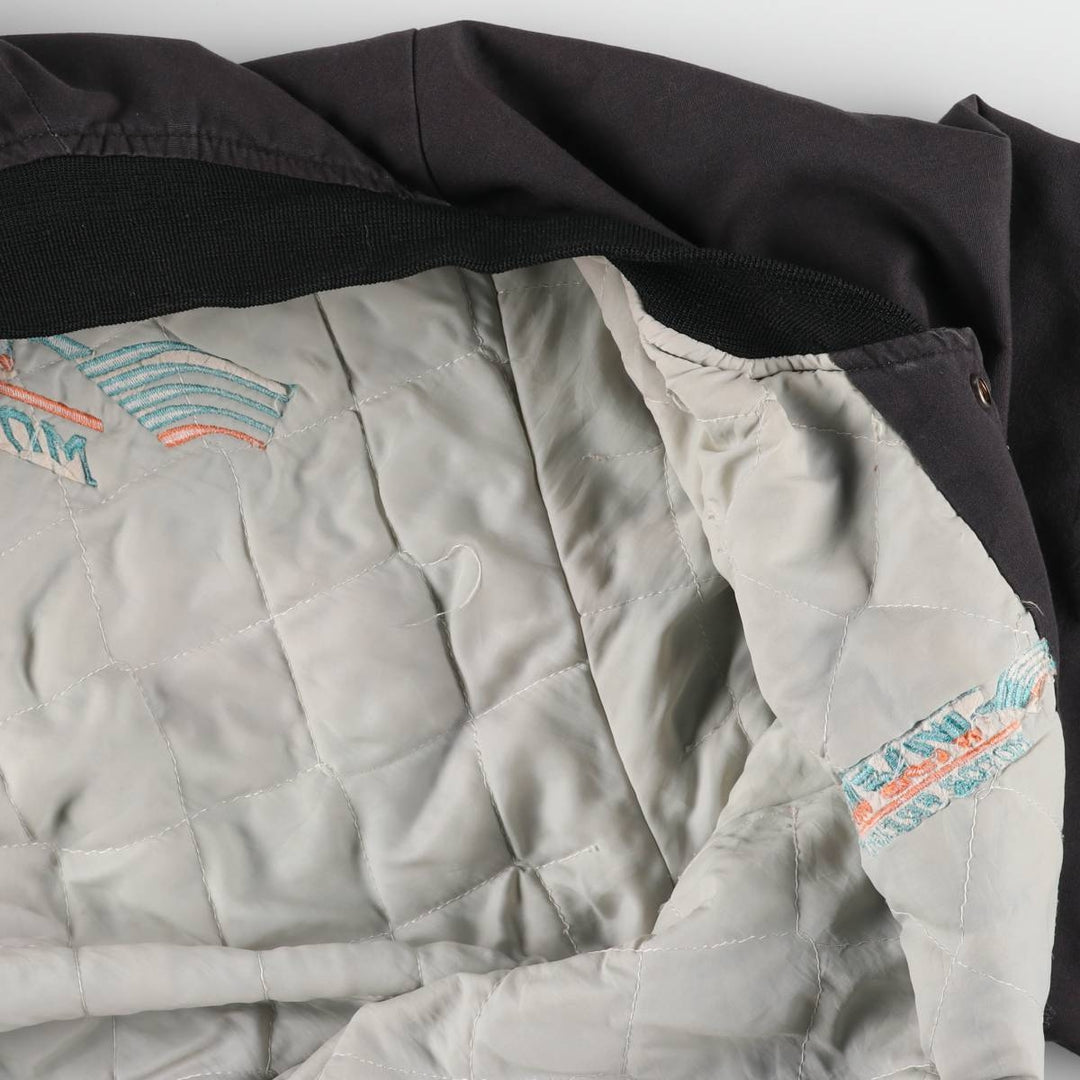 Vintage 90'S Hartwell Varsity Jacket with Back Logo and Cotton Buttons, Men's Size XL unclear black type Vintage Second Hand