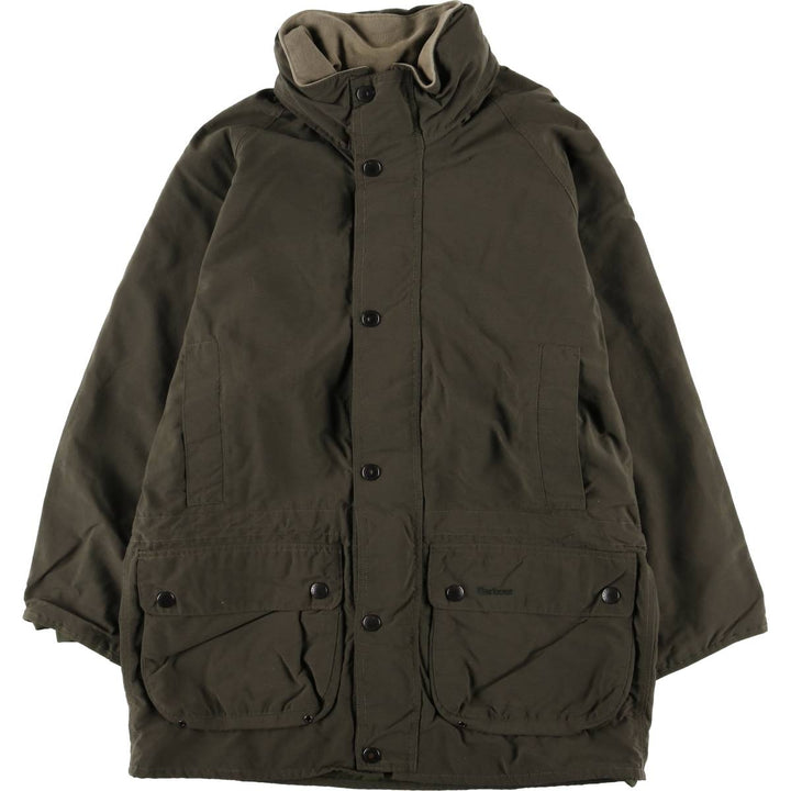 Vintage 1980s-1990'S Barbour 3 Warrant Nylon Jacket, Made in England, Men's Size Medium Nylon Khaki type Vintage Second Hand