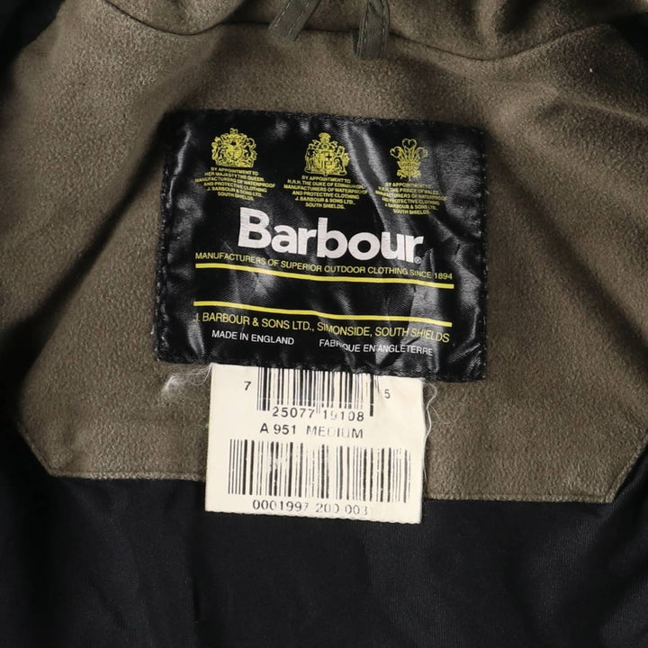 Vintage 1980s-1990'S Barbour 3 Warrant Nylon Jacket, Made in England, Men's Size Medium Nylon Khaki type Vintage Second Hand