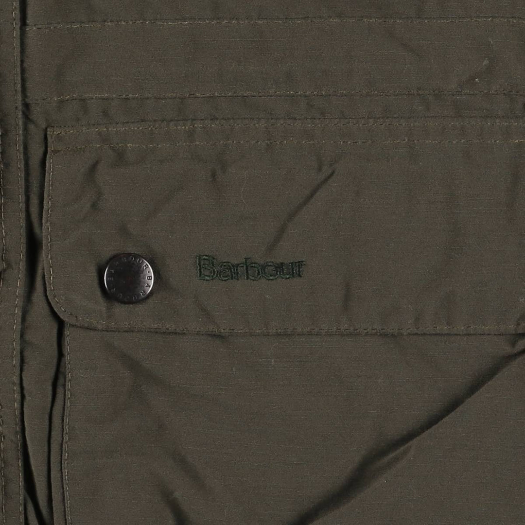 Vintage 1980s-1990'S Barbour 3 Warrant Nylon Jacket, Made in England, Men's Size Medium Nylon Khaki type Vintage Second Hand