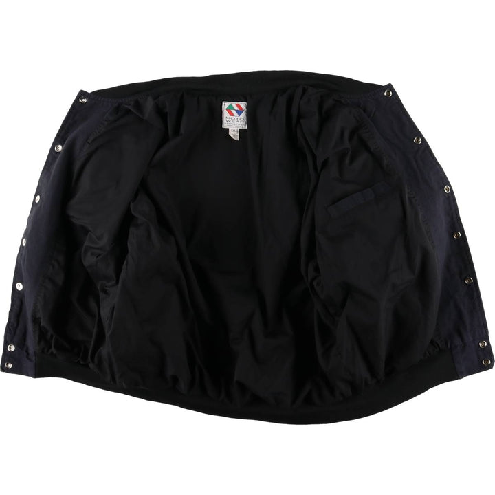 Vintage 90'S MOTO WEAR FAST BY FERRACCI Racing Jacket with Back Logo, Made in USA, Men's XXL cotton black type Vintage Second Hand