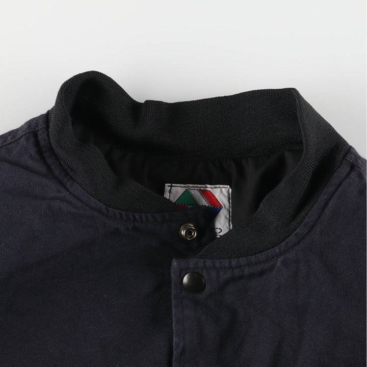 Vintage 90'S MOTO WEAR FAST BY FERRACCI Racing Jacket with Back Logo, Made in USA, Men's XXL cotton black type Vintage Second Hand