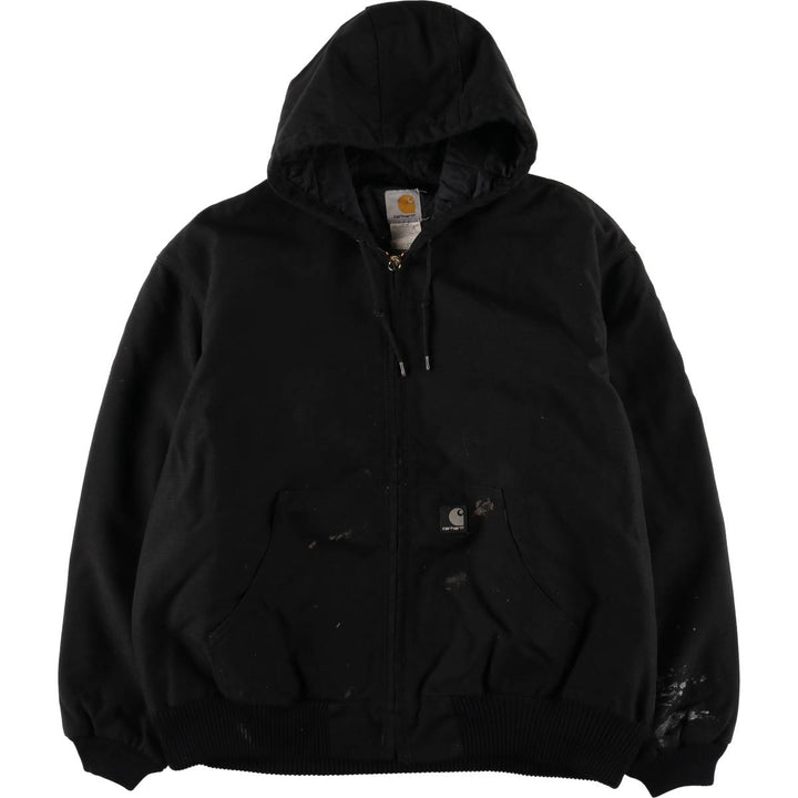 2000'S Carhartt Active Jacket, Padded Parka, Puffer Jacket, Men's XL Nylon black type Vintage Second Hand