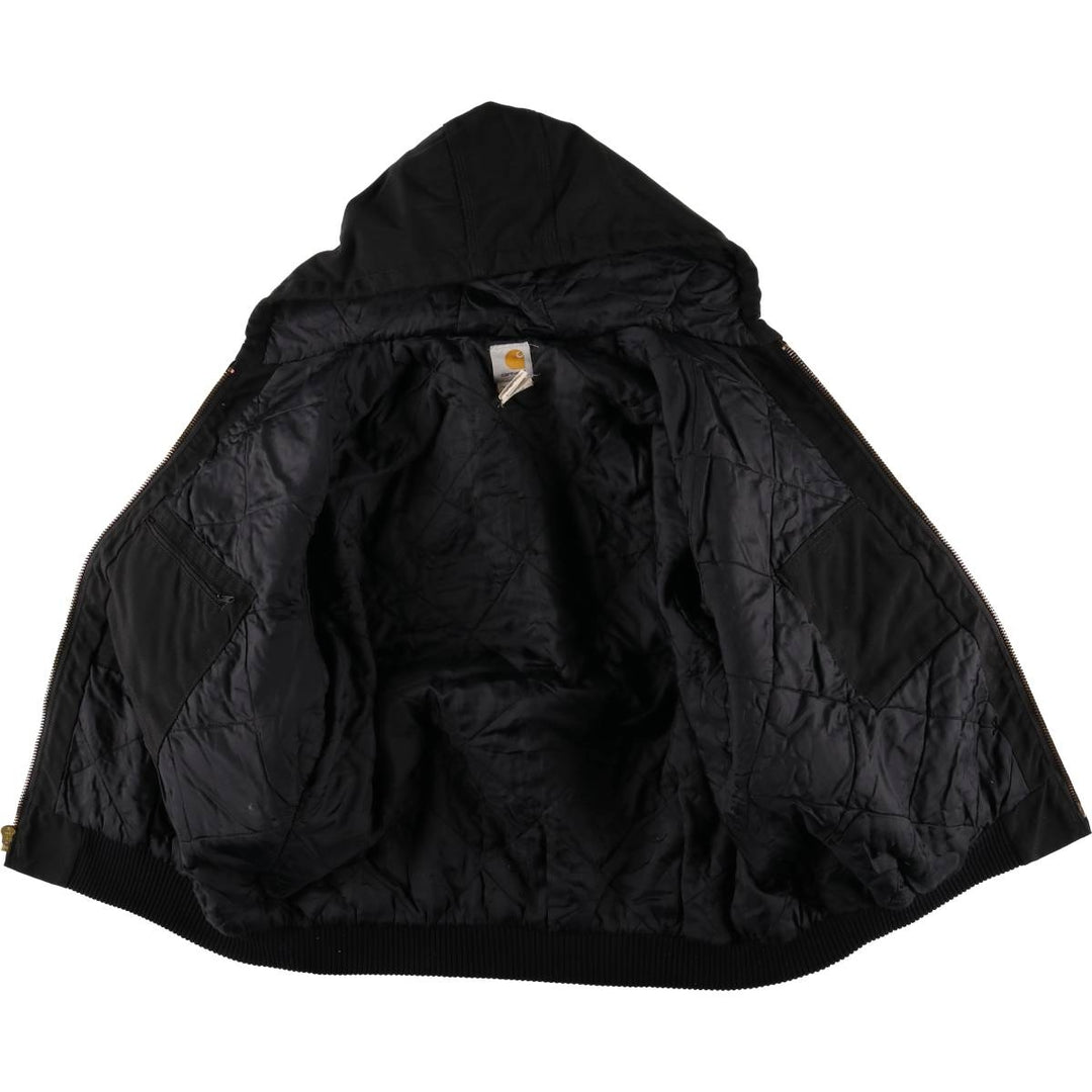 2000'S Carhartt Active Jacket, Padded Parka, Puffer Jacket, Men's XL Nylon black type Vintage Second Hand