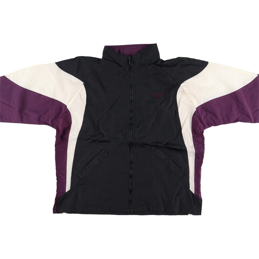 90'S Reebok padded nylon jacket, men's size M, vintage Nylon black type Vintage Second Hand