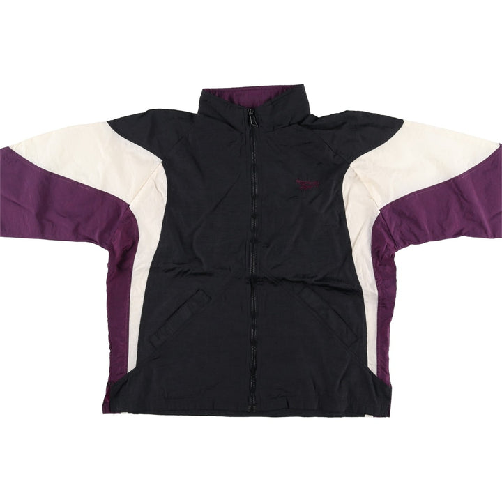 90'S Reebok padded nylon jacket, men's size M, vintage Nylon black type Vintage Second Hand
