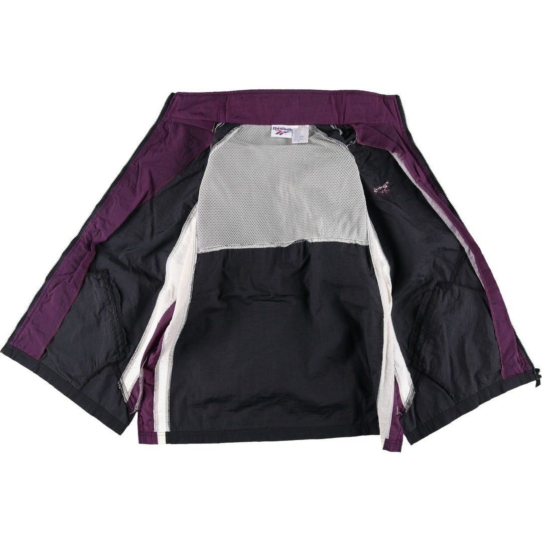 90'S Reebok padded nylon jacket, men's size M, vintage Nylon black type Vintage Second Hand