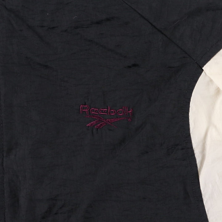 90'S Reebok padded nylon jacket, men's size M, vintage Nylon black type Vintage Second Hand